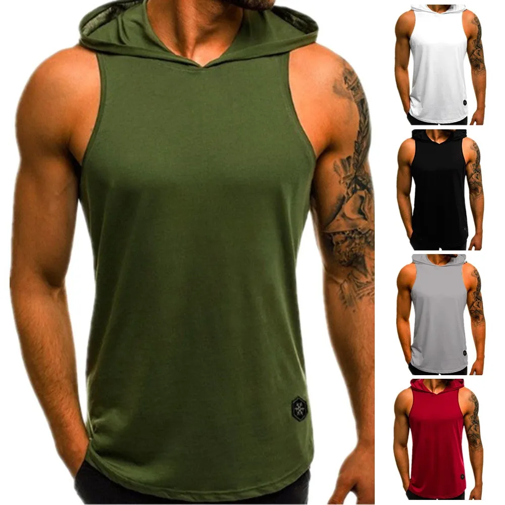 Men Sports Slim Fit Breathable Camouflage Color Matching Sleeveless Vest Tops Mens Bodybuilding Hooded Tank Top Cotton Sleeveles
Men Sports Slim Fit Breathable Camouflage Color Matching Sleeveless Vest Tops Mens Bodybuilding Hooded Tank Top Cotton Sleeveles