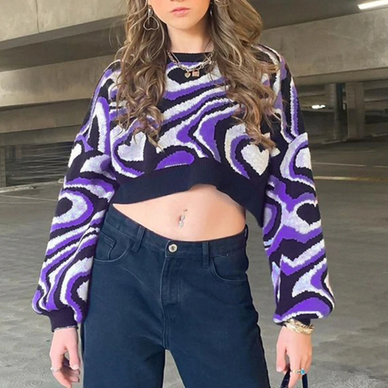 2000s Retro Heart Paisley Sweaters Pullovers y2k Grunge Cropped Knitwear Long Sleeve Knitted Jumper Women Autumn Winter Clothes
2000s Retro Heart Paisley Sweaters Pullovers y2k Grunge Cropped Knitwear Long Sleeve Knitted Jumper Women Autumn Winter Clothes