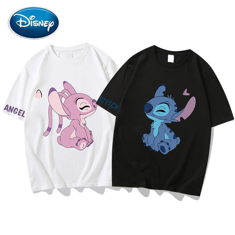 Disney T-Shirt Stitch Angel Cartoon Print Couples Unisex Women T-Shirt Short Sleeve Tee O-Neck Casual Streetwear Tops 10 Colors
Disney T-Shirt Stitch Angel Cartoon Print Couples Unisex Women T-Shirt Short Sleeve Tee O-Neck Casual Streetwear Tops 10 Colors
