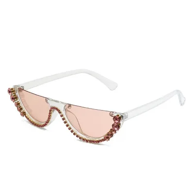 Shiny Sunglasses For Gorgeous Women's Tide Semi-Rimless Sunglasses Diamond New Flash Drilling European And American 2021 Style
Shiny Sunglasses For Gorgeous Women's Tide Semi-Rimless Sunglasses Diamond New Flash Drilling European And American 2021 Style