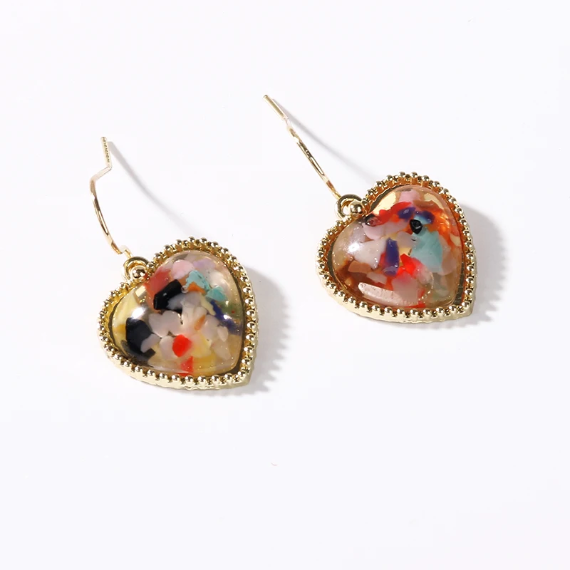 Vintage Drop Earrings Trendy Heart Metal Frame Acrylic Resin Earring Bohemia Statement Earrings for Girls Colorful Star
Vintage Drop Earrings Trendy Heart Metal Frame Acrylic Resin Earring Bohemia Statement Earrings for Girls Colorful Star