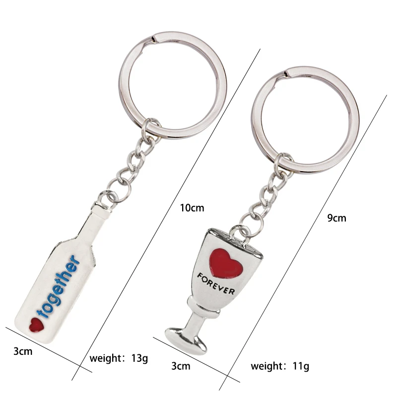 Lovers series key chain wine bottle cup carved blue letters red heart shape pendant fashion men and women jewelry gift hot
Lovers series key chain wine bottle cup carved blue letters red heart shape pendant fashion men and women jewelry gift hot