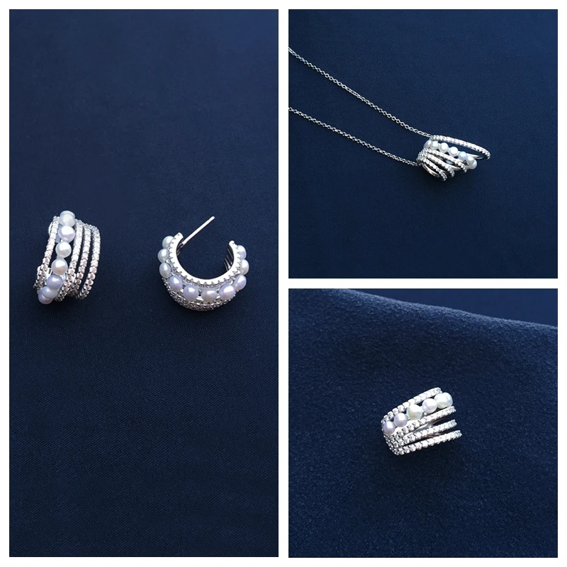 cheny s925 sterling silver May new white gold natural pearl circle level earrings female fashion mid-length pearl necklace gift
cheny s925 sterling silver May new white gold natural pearl circle level earrings female fashion mid-length pearl necklace gift