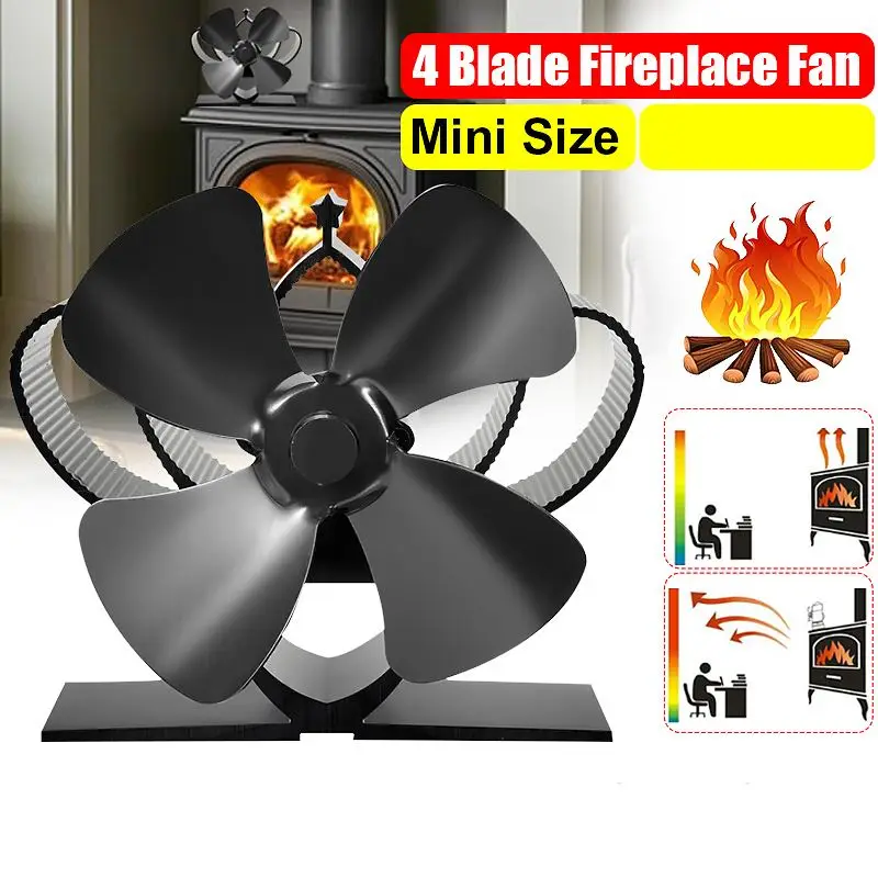 4 Blade Fireplace Fan Heat Powered Stove Fan Log Wood Burner Ecofan Quiet Home Fireplace Fan Efficient Heat Distribution
4 Blade Fireplace Fan Heat Powered Stove Fan Log Wood Burner Ecofan Quiet Home Fireplace Fan Efficient Heat Distribution