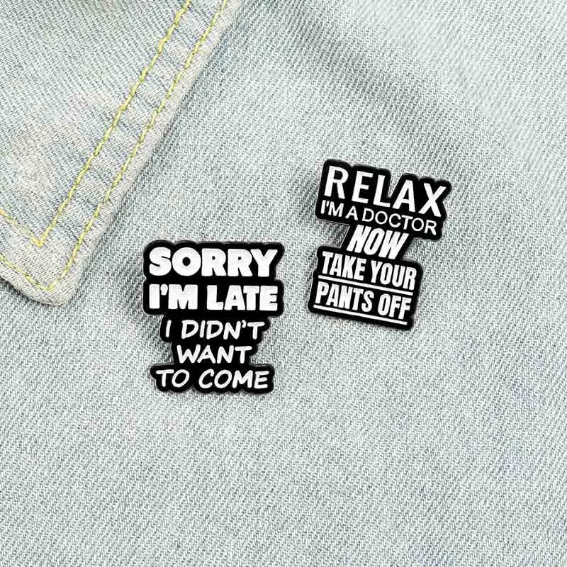 Funny Letter Label Brooch Bag Clothes Backpack Lapel Enamel Pin Badges Cartoon Jewelry Gift For Friend Women Student Accessories
Funny Letter Label Brooch Bag Clothes Backpack Lapel Enamel Pin Badges Cartoon Jewelry Gift For Friend Women Student Accessories