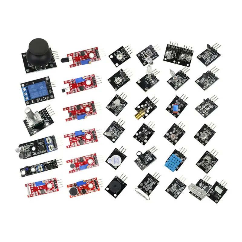 For Arduino Raspberry Pi Sensor Module DIY Set Solid state 45Pcs Accessories Electrical Equipment
For Arduino Raspberry Pi Sensor Module DIY Set Solid state 45Pcs Accessories Electrical Equipment