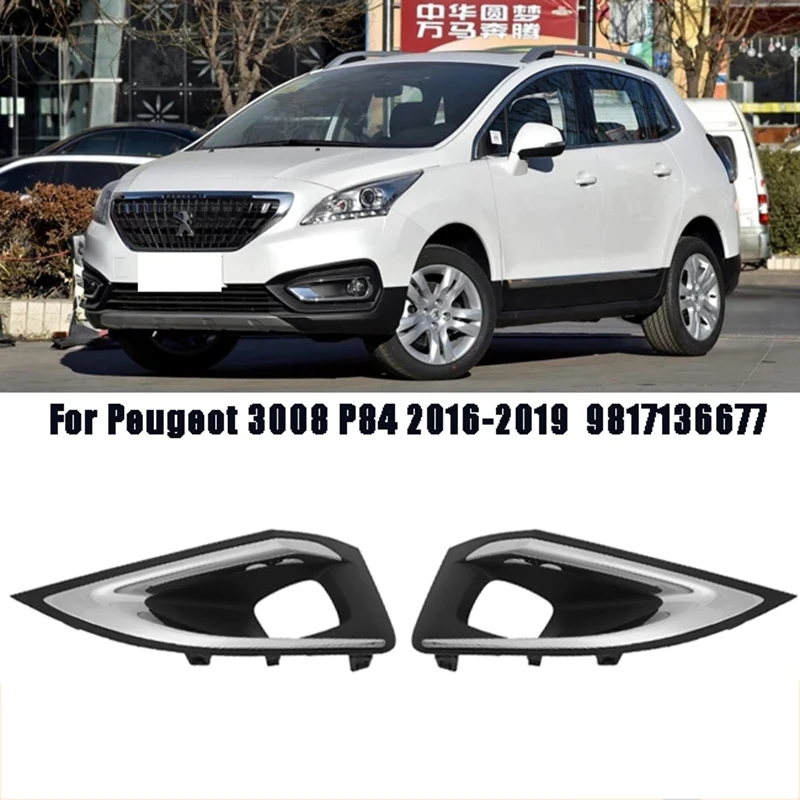 Car Front Fog Lamp Cover Frame Decorative for Peugeot 3008 P84 2016-2019 1806095X 1806096X 9817136677 9817136777
Car Front Fog Lamp Cover Frame Decorative for Peugeot 3008 P84 2016-2019 1806095X 1806096X 9817136677 9817136777