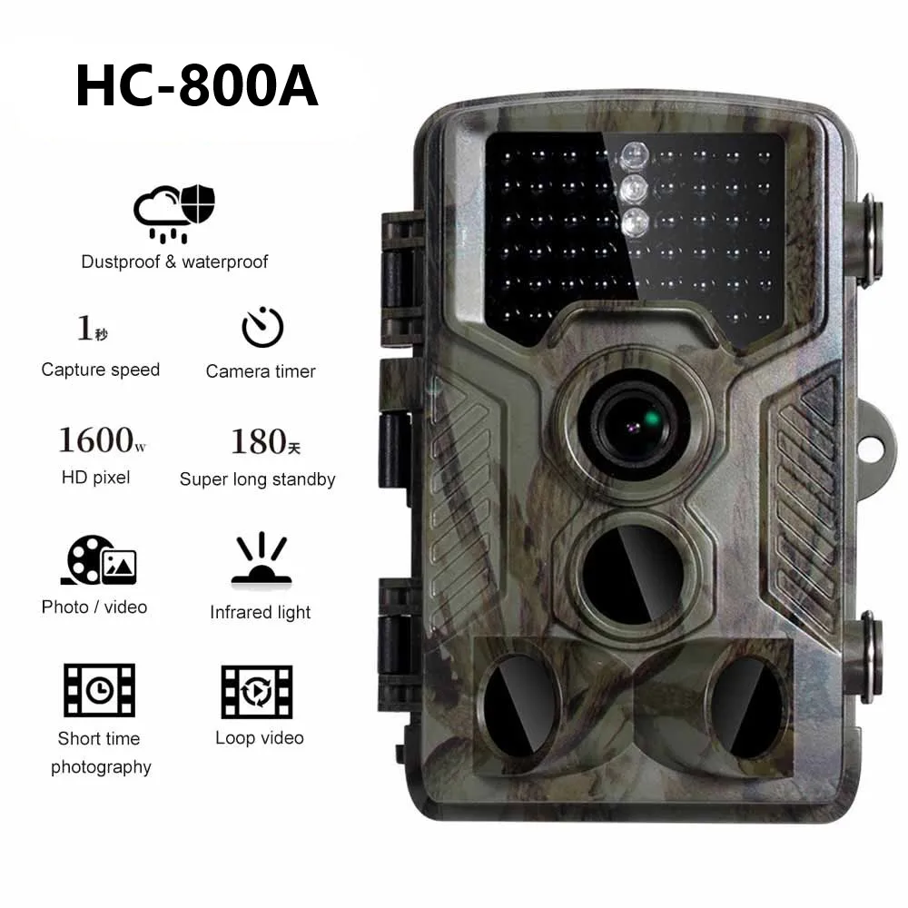 HC-800A Trail Camera 12MP 1080P Infrared Hunting Camera Waterproof Wildlife Camera Photo Traps Camera Hunting Goods
HC-800A Trail Camera 12MP 1080P Infrared Hunting Camera Waterproof Wildlife Camera Photo Traps Camera Hunting Goods