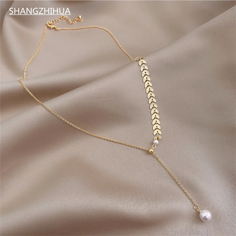 2021 New Retro wheat leaf clavicle chain sexy sling accessories Korean women's jewelry fashion short necklace party Necklace
2021 New Retro wheat leaf clavicle chain sexy sling accessories Korean women's jewelry fashion short necklace party Necklace
