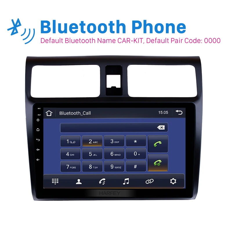 Автомагнитола Harfey с GPS-навигацией для Suzuki Swift 2005-2018 Android 10 1 аудио GPS поддержка