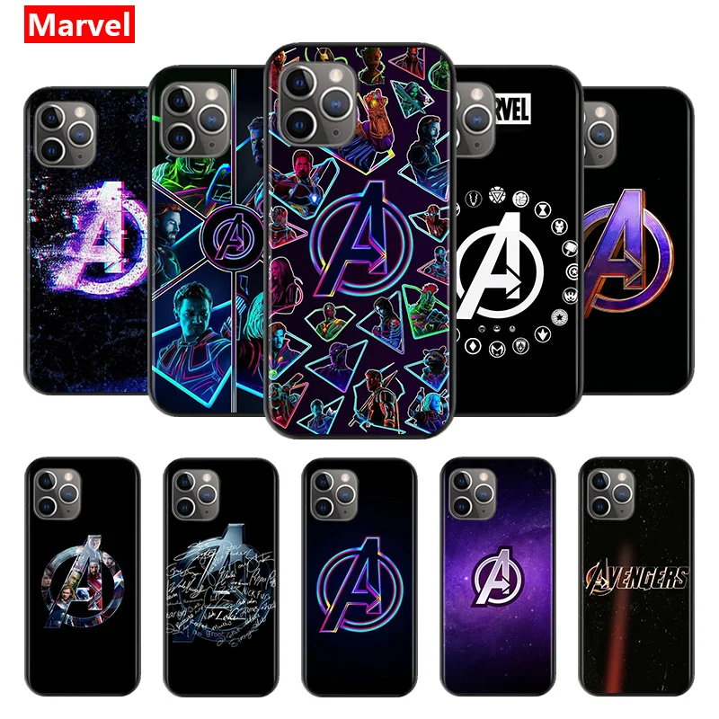 Marvel Avengers A Logo For Apple iPhone 12 11 XS Pro Max Mini XR X 8 7 6 6S Plus 5 SE 2020 Soft TPU Silicone Black Phone Case 
Marvel Avengers A Logo For Apple iPhone 12 11 XS Pro Max Mini XR X 8 7 6 6S Plus 5 SE 2020 Soft TPU Silicone Black Phone Case