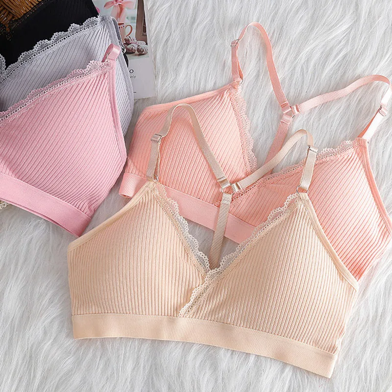 Cotton Suspenders Gather Bra Beautiful Back Sports Wrap Bra Tube Top Solid Color Sporty Thin Strap Bra Underwireless Underwear
Cotton Suspenders Gather Bra Beautiful Back Sports Wrap Bra Tube Top Solid Color Sporty Thin Strap Bra Underwireless Underwear