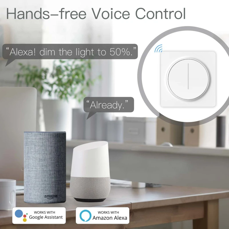 Smart Life/Tuya APP Remote Control Work With Alexa Google Home Smart Home WiFi Smart Touch Light Dimmer Switch 100-240V
Smart Life/Tuya APP Remote Control Work With Alexa Google Home Smart Home WiFi Smart Touch Light Dimmer Switch 100-240V