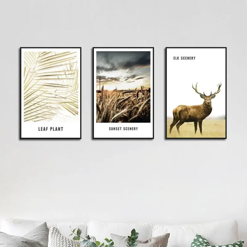 Modern Nordic Style Simple Elk Grassland Scenery English Entry Living Room Decoration Painting
Modern Nordic Style Simple Elk Grassland Scenery English Entry Living Room Decoration Painting