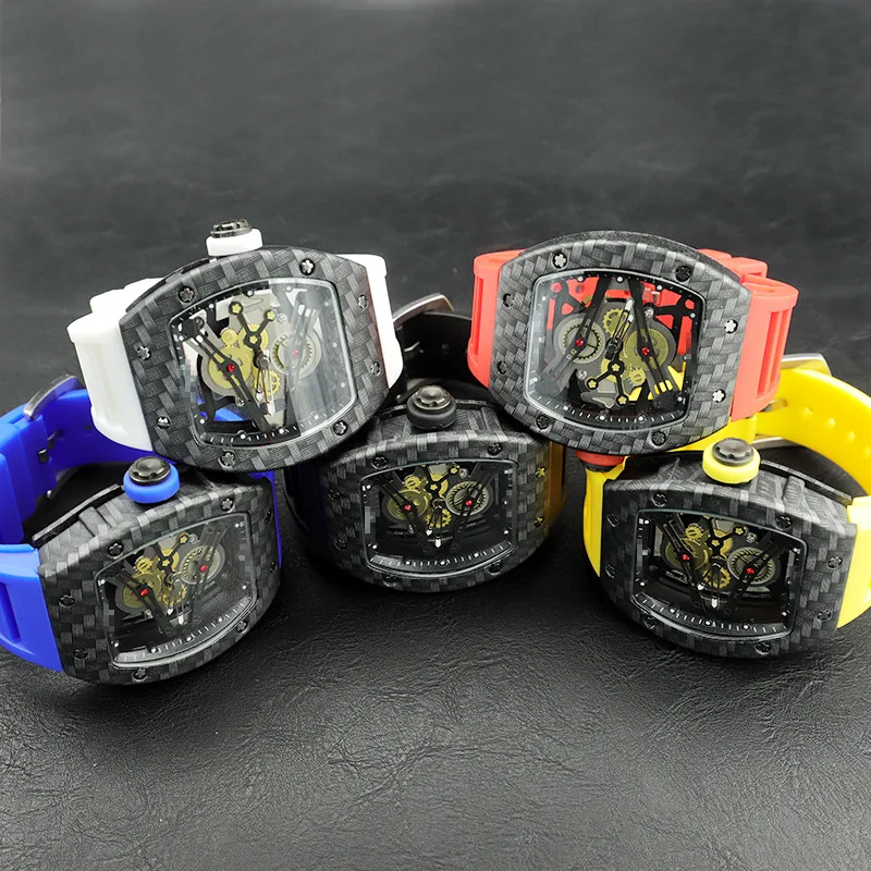 Casual sports watch men's top brand 2021 new Richard carbon fiber watch men's watch fashion chronograph silicone band
Casual sports watch men's top brand 2021 new Richard carbon fiber watch men's watch fashion chronograph silicone band
