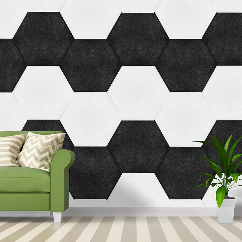 12 Pcs Hexagon Acoustic Panels Beveled Edge Sound Proof Foam Panels,Sound Proofing Padding for Studio,Acoustic Treatment
12 Pcs Hexagon Acoustic Panels Beveled Edge Sound Proof Foam Panels,Sound Proofing Padding for Studio,Acoustic Treatment
