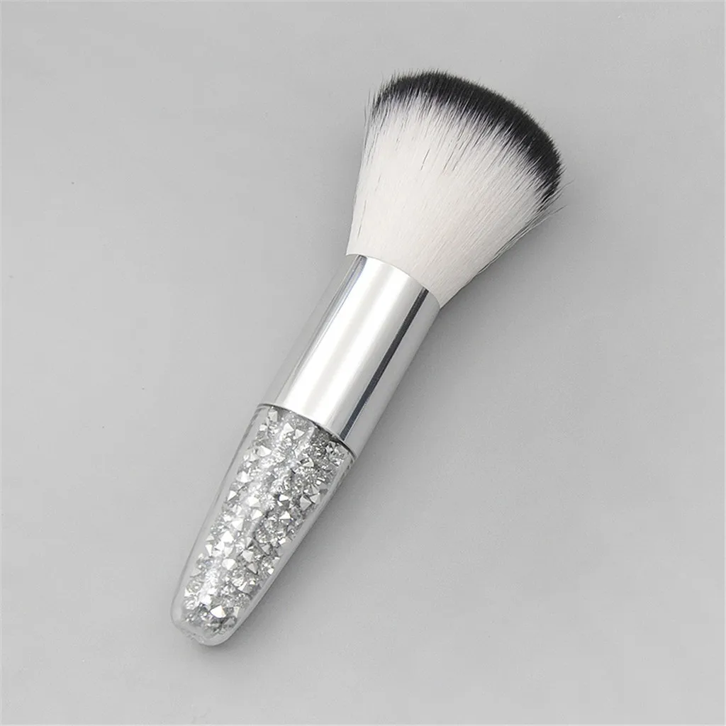 Single Makeup Brush Cleaner Foundation Tapered Crystal Diamond Grain loose powder Transparent Handle Blush Brush Makeup Tool 
Single Makeup Brush Cleaner Foundation Tapered Crystal Diamond Grain loose powder Transparent Handle Blush Brush Makeup Tool