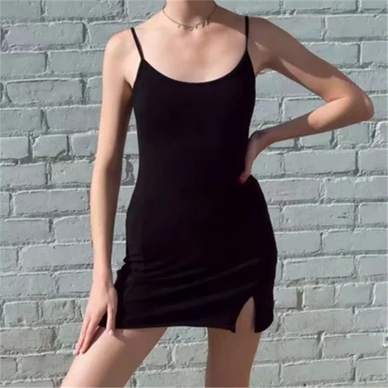 Suspender Dresses Women 2021 Summer Slim Fit Easy Matching Sling Short Skirt Women's Clothing Popular Sexy Side Split Dress
Suspender Dresses Women 2021 Summer Slim Fit Easy Matching Sling Short Skirt Women's Clothing Popular Sexy Side Split Dress