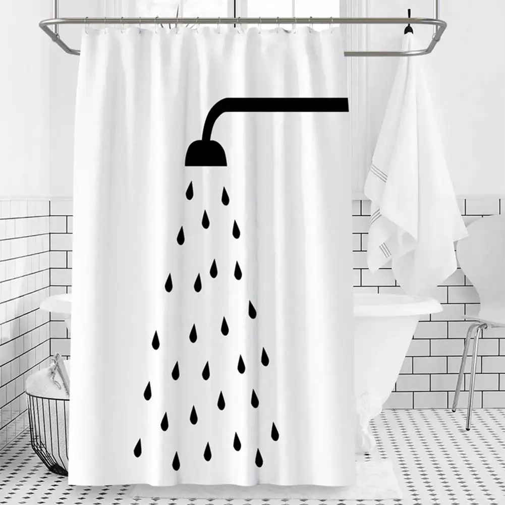 180*180cm Shower Curtain Waterproof Polyester Curtain With 12 Hooks Thickened Partition Curtain Bathroom Accessories
180*180cm Shower Curtain Waterproof Polyester Curtain With 12 Hooks Thickened Partition Curtain Bathroom Accessories