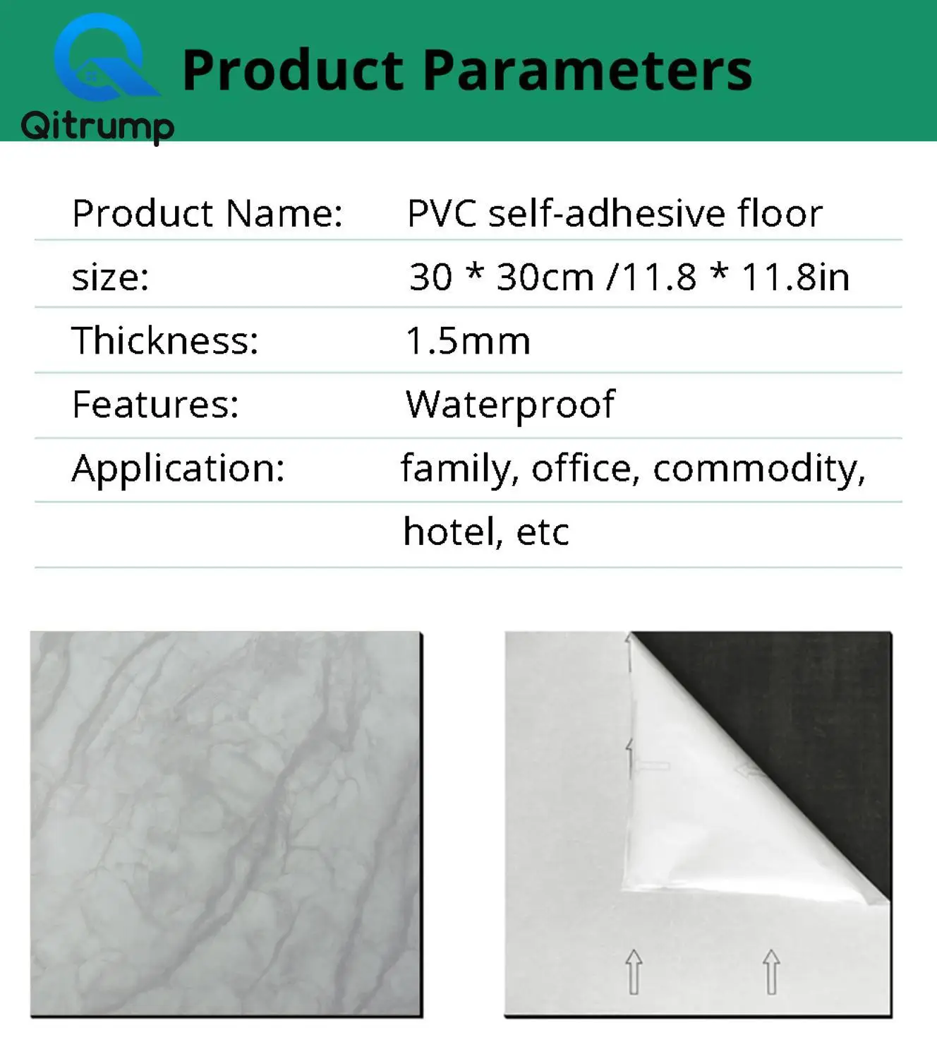 Thick Waterproof Marble Floor Stickers Bathroom Kitchen Tile Ground Contact Paper Self Adhesive Wallpaper Vinyl Wall Decor Decal
Thick Waterproof Marble Floor Stickers Bathroom Kitchen Tile Ground Contact Paper Self Adhesive Wallpaper Vinyl Wall Decor Decal