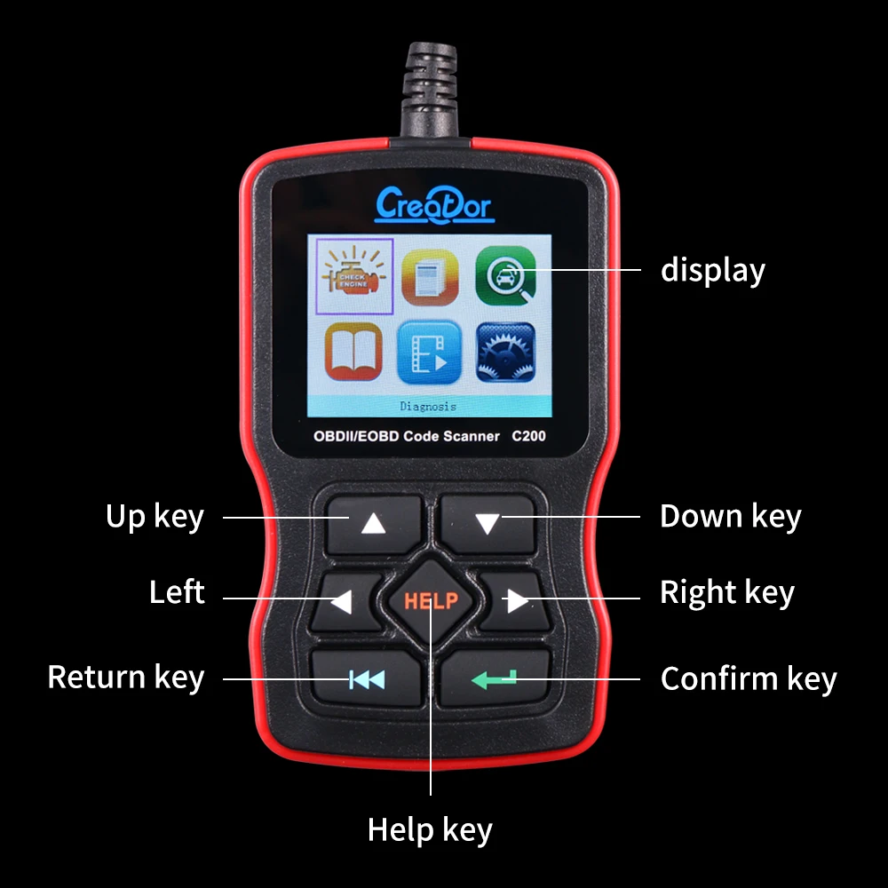 OBD2 Scanner Multi Languages Car Diagnostic Tool mini C200 OBD Code Reader Car Engine Fault Diagnostic Tool car accessories
OBD2 Scanner Multi Languages Car Diagnostic Tool mini C200 OBD Code Reader Car Engine Fault Diagnostic Tool car accessories