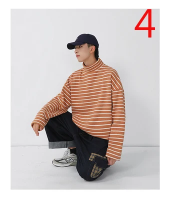 2020 autumn and winter new Korean long-sleeved T-shirt men's plus velvet striped bottoming shirt men
2020 autumn and winter new Korean long-sleeved T-shirt men's plus velvet striped bottoming shirt men