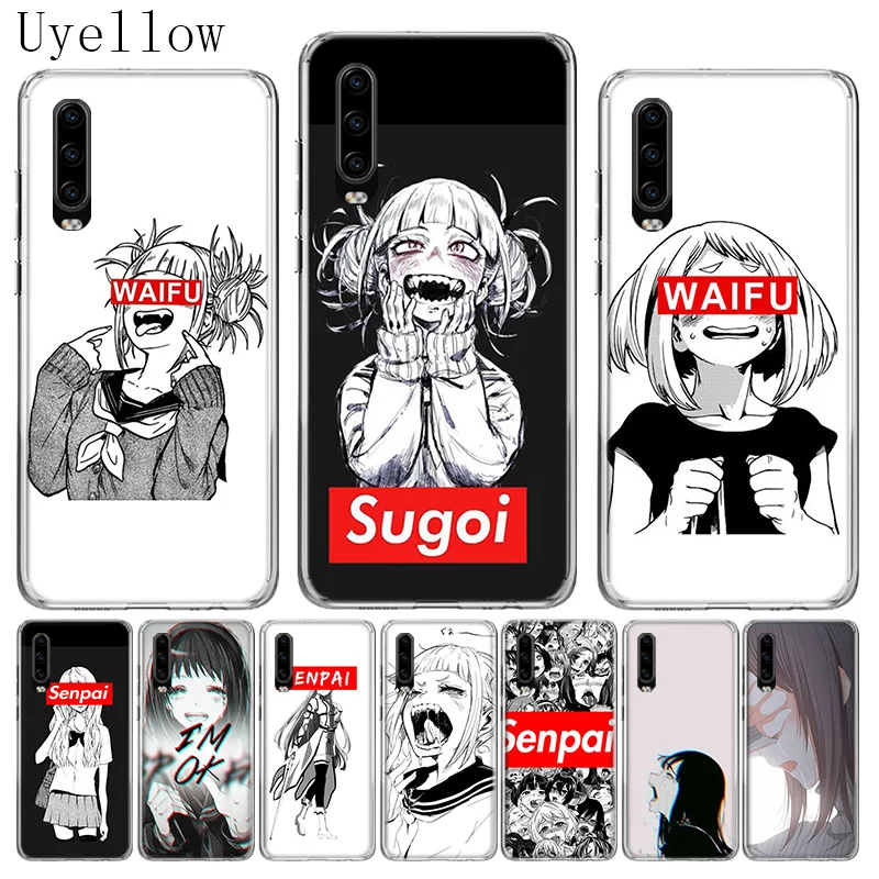 Мягкий силиконовый чехол Sugoi Senpai Anime Waifu для Huawei P40 P30 P20 P10 lite Mate 10 20 Pro телефона |