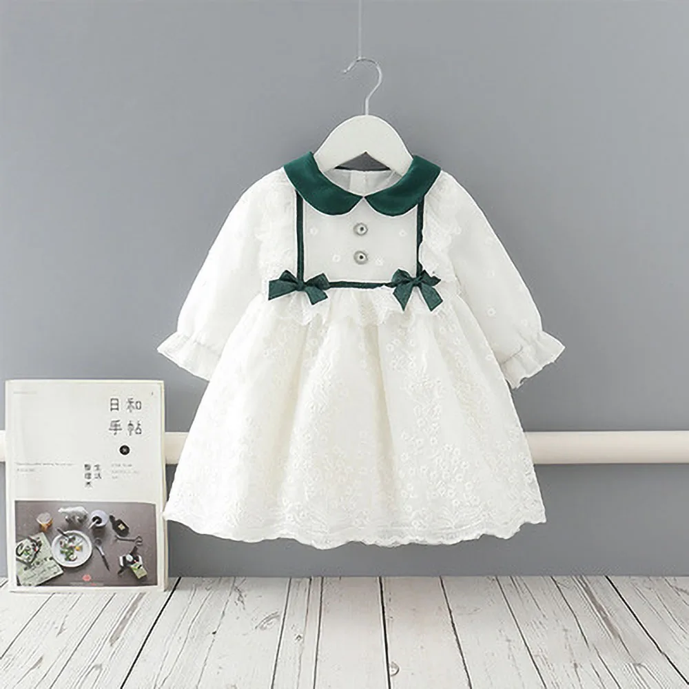Spring and Autumn New Casual Princess Dress Girl Cute Bow Dress Spring Cotton Long Sleeve White Baby Dress
Spring and Autumn New Casual Princess Dress Girl Cute Bow Dress Spring Cotton Long Sleeve White Baby Dress