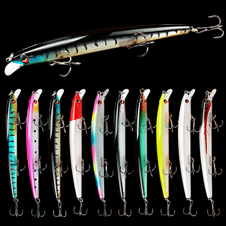 100Pcs Fishing Lure 135mm 15.4g Minnow Crankbait Wobbler 3D Eyes Perch Artificial Bait Pike Carp Bait Swim Bait Fishing Pesca
100Pcs Fishing Lure 135mm 15.4g Minnow Crankbait Wobbler 3D Eyes Perch Artificial Bait Pike Carp Bait Swim Bait Fishing Pesca