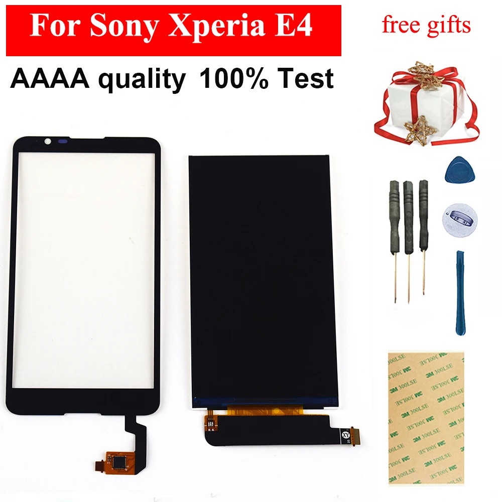 Для sony Xperia E4 E2104 E2105 E2114 E2115 E2124 сенсорный экран дигитайзер стекло сенсор + ЖК