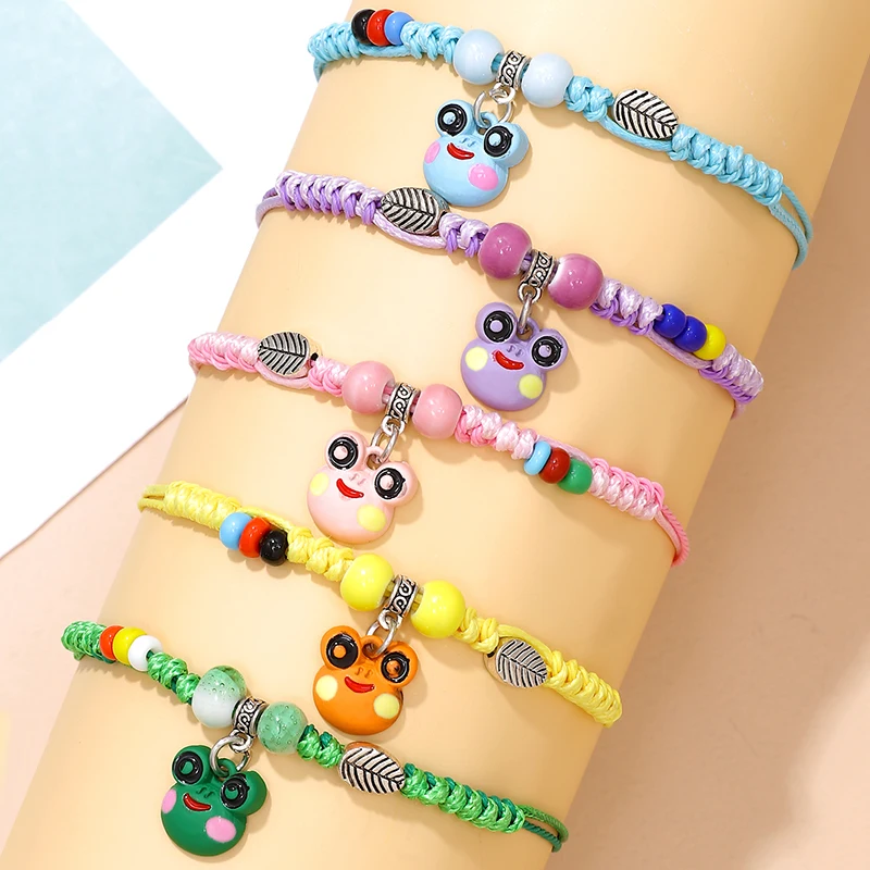 Fashion Acrylic Adjustable Bracelets for Women Men Cute Frog Animal Leaf Rope Bracelets Party Daily Jewelry Gifts
Fashion Acrylic Adjustable Bracelets for Women Men Cute Frog Animal Leaf Rope Bracelets Party Daily Jewelry Gifts