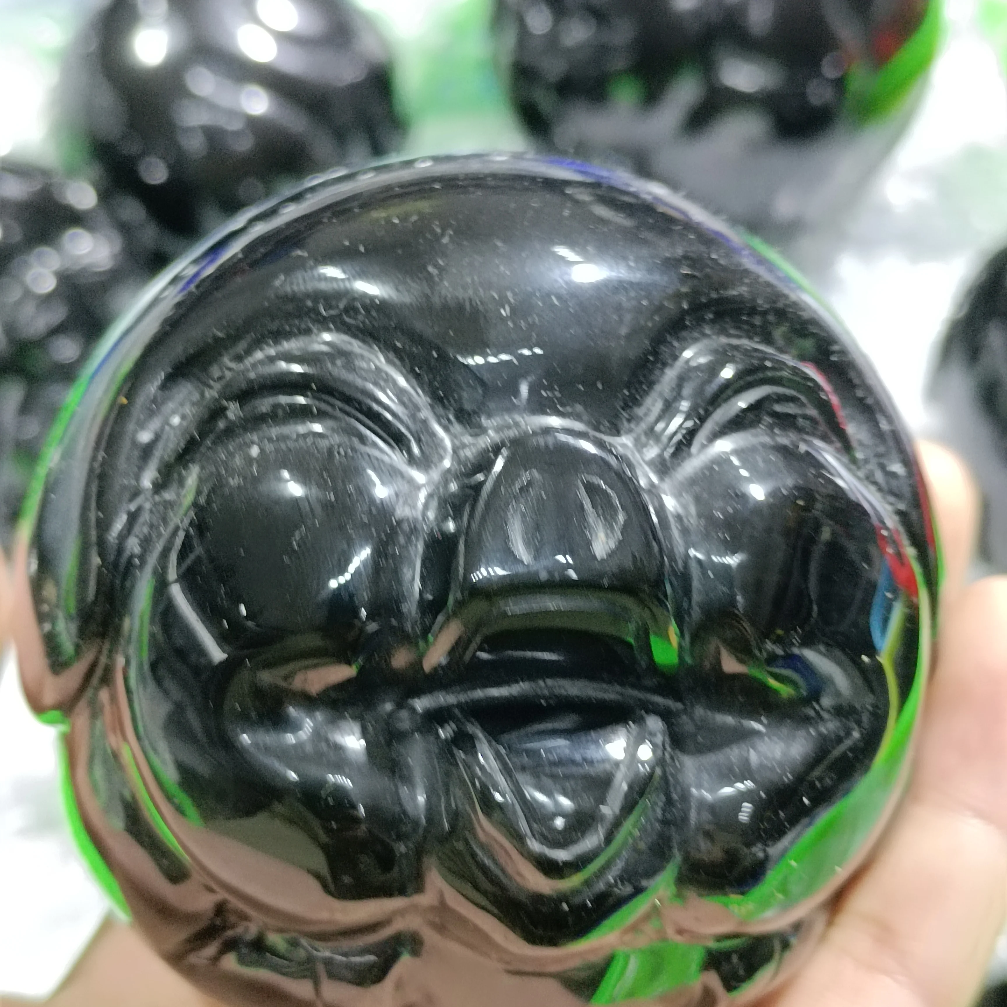 7-8cm 1pc Natural Carved pig Naive Gemstone obsidian Animals stone Healing crystals Craft Carved Statue for Home Decoration 
7-8cm 1pc Natural Carved pig Naive Gemstone obsidian Animals stone Healing crystals Craft Carved Statue for Home Decoration