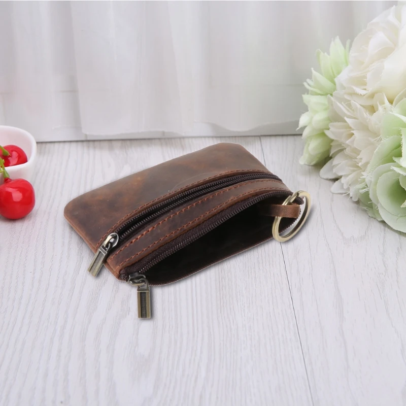 066F Cowhide Slim Coin Purse Women Coin Purse Men Zipper Around Wallet Card Holder
066F Cowhide Slim Coin Purse Women Coin Purse Men Zipper Around Wallet Card Holder
