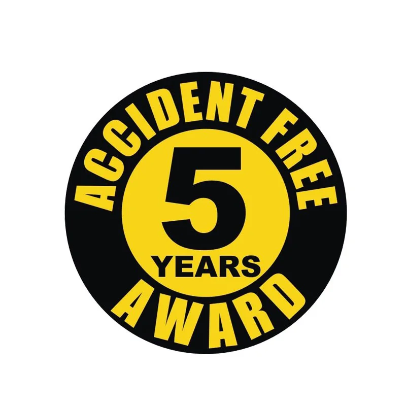 Fashion Personality Car Sticker Accident Free 5 Years Award Accessories PVC Decal for Renault Logan Mercedes W203,12cm*12cm
Fashion Personality Car Sticker Accident Free 5 Years Award Accessories PVC Decal for Renault Logan Mercedes W203,12cm*12cm