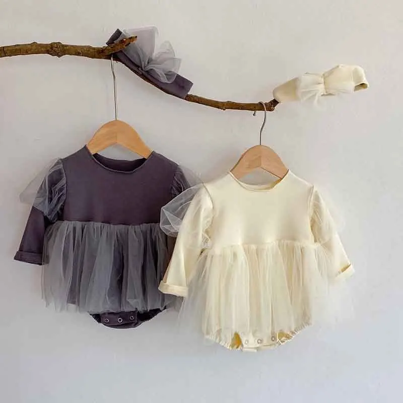Spring Korean Baby Bodysuits Puff Lace Bodysuits Dress Baby Girl Clothes Have Hair Band
Spring Korean Baby Bodysuits Puff Lace Bodysuits Dress Baby Girl Clothes Have Hair Band