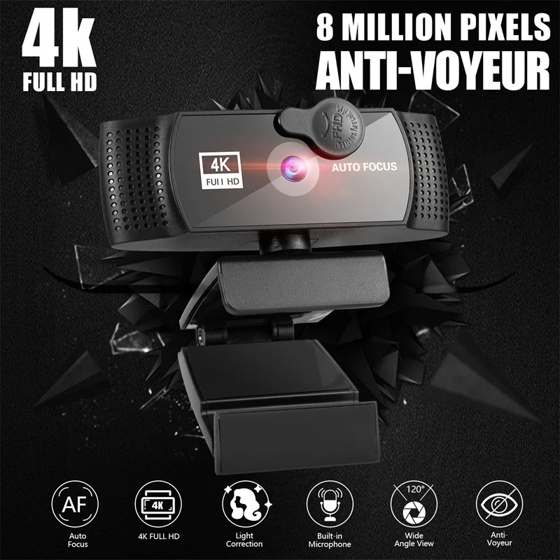 1080P Web Camera for Computer PC Web Cam with Mic Wide Angle HD Camara with Microphone Privacy Covers
1080P Web Camera for Computer PC Web Cam with Mic Wide Angle HD Camara with Microphone Privacy Covers