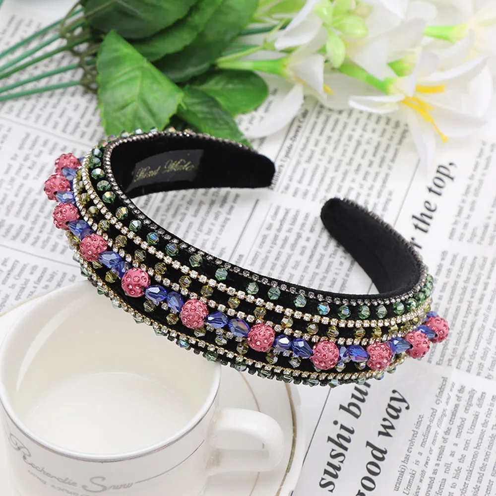 Rhinestone Headbands For Women Thick Sponge Fashion Wide Crystal Pearl Diamond Hairband Luxury Hair Accessories
Rhinestone Headbands For Women Thick Sponge Fashion Wide Crystal Pearl Diamond Hairband Luxury Hair Accessories