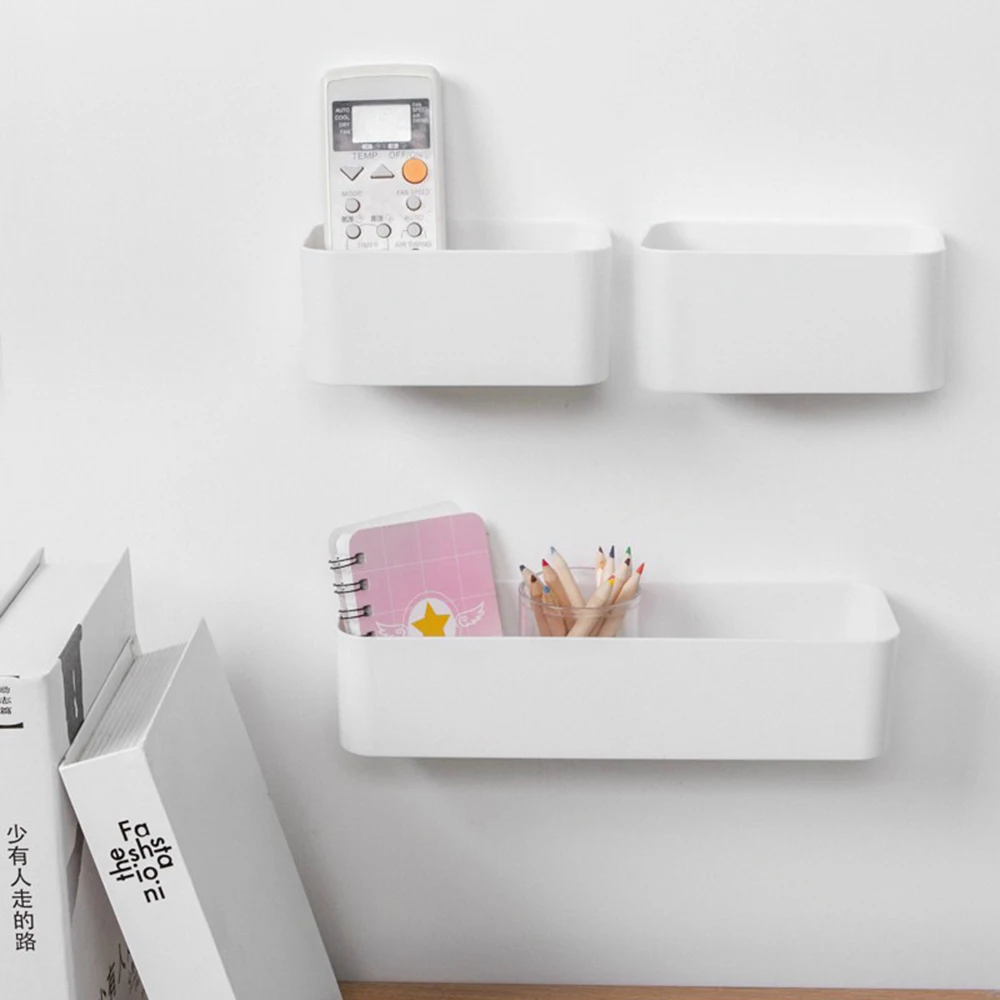Wall-mounted Storage Box Mobile Phone Plug Holder Tv Air Conditioner Remote Control Storage Organizer Case
Wall-mounted Storage Box Mobile Phone Plug Holder Tv Air Conditioner Remote Control Storage Organizer Case
