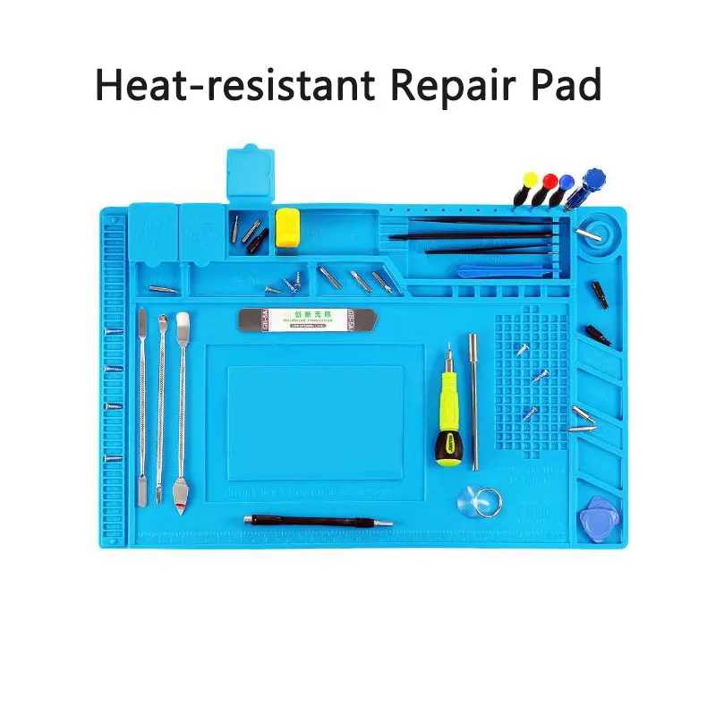Heat Insulation Working Mat Soldering Station Repair Pad Maintenance Platform Magnetic Silicone Heat Insulation Pad
Heat Insulation Working Mat Soldering Station Repair Pad Maintenance Platform Magnetic Silicone Heat Insulation Pad