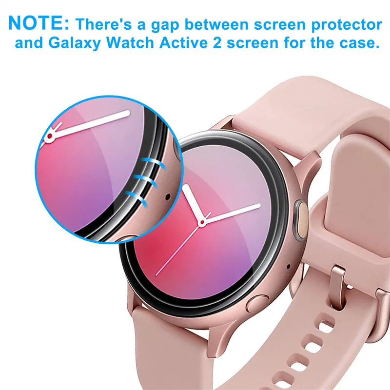 Мягкая водостойкая прозрачная Гидрогелевая Защитная пленка для Samsung Galaxy Watch Active 2