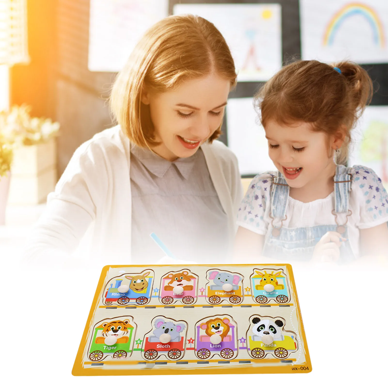 Montessori Wooden Puzzles Hand Grab Boards Toys Tangram Jigsaw Baby Educational Toys Cartoon Vehicle Animals 3D like-minded
Montessori Wooden Puzzles Hand Grab Boards Toys Tangram Jigsaw Baby Educational Toys Cartoon Vehicle Animals 3D like-minded