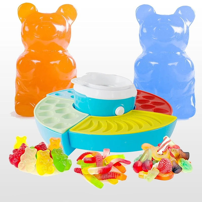 Electric Gummy Candy Maker Upgraded Gummy Maker Includes 4 Molds Shaped Candy Reusable, Dishwasher Safe EU Plug
Electric Gummy Candy Maker Upgraded Gummy Maker Includes 4 Molds Shaped Candy Reusable, Dishwasher Safe EU Plug