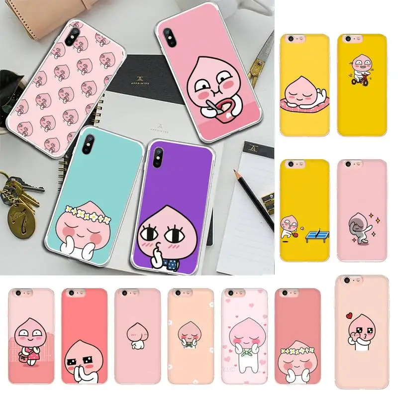 Korean emoticon cute peach Phone Case For iPhone X XS MAX 6 6s 7 7plus 8 8 Plus 5 5S se 2020 11 12pro max xr Funda cases
Korean emoticon cute peach Phone Case For iPhone X XS MAX 6 6s 7 7plus 8 8 Plus 5 5S se 2020 11 12pro max xr Funda cases