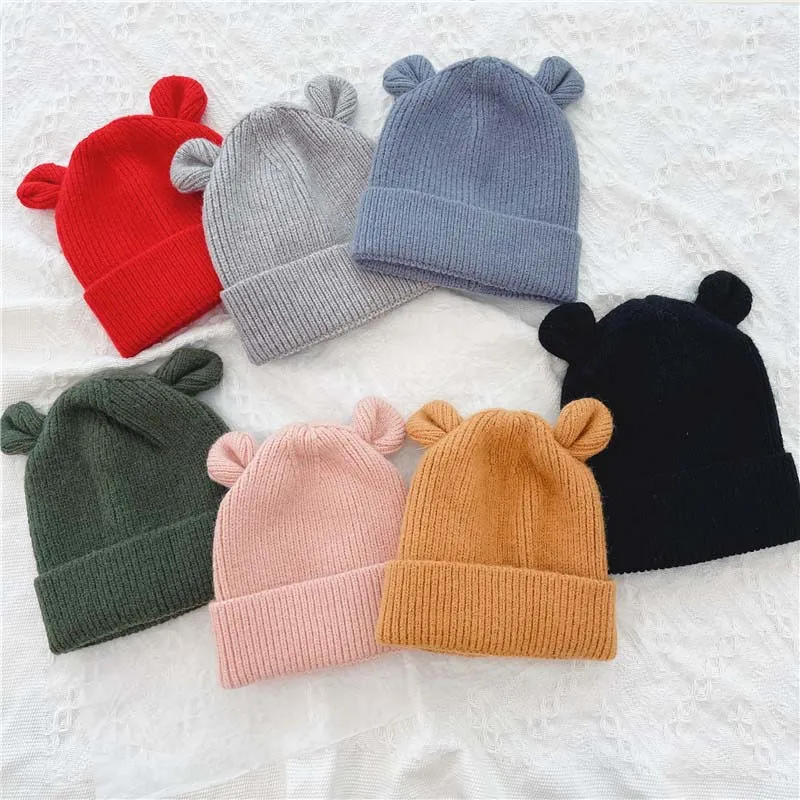 Cute Bear Baby Hat with Ears Autumn Winter Knitted Kids Bonnet Hat for Girls Boys Soft Warm Infant Beanie Cap Baby Accessories
Cute Bear Baby Hat with Ears Autumn Winter Knitted Kids Bonnet Hat for Girls Boys Soft Warm Infant Beanie Cap Baby Accessories
