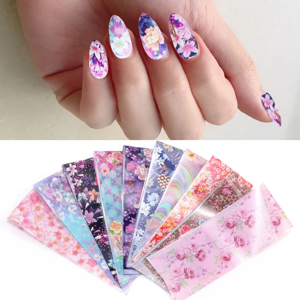 10PCS Flower Transfer Manicure Decor Nail Foils Nail Art Stickers Holographic Decals DIY Nail Sticker for Decoration Nail
10PCS Flower Transfer Manicure Decor Nail Foils Nail Art Stickers Holographic Decals DIY Nail Sticker for Decoration Nail