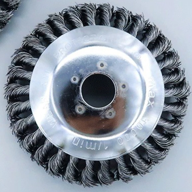 6-inch Knotted Twisted Wire Wheel Brush Wire Brush Mower Trimmer Head Kit, Grass Brush Trimmer Head, Weeder Blade Adapter 7XEA
6-inch Knotted Twisted Wire Wheel Brush Wire Brush Mower Trimmer Head Kit, Grass Brush Trimmer Head, Weeder Blade Adapter 7XEA