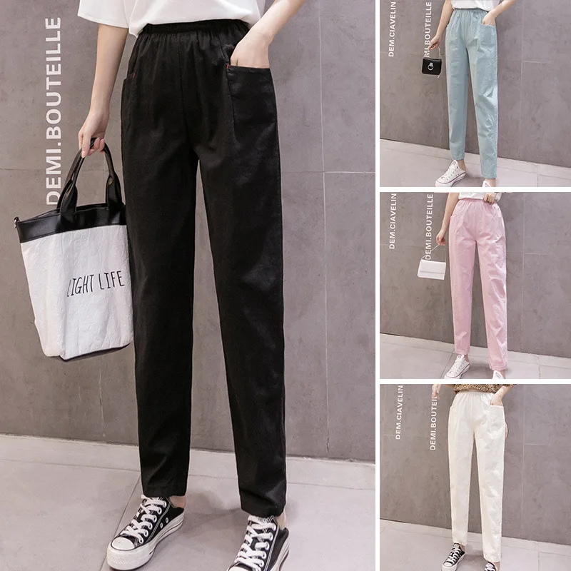 2xl Cotton Ankle-length Pants Women Spring Summer Thin Loose Casual Pants Women Slim Elastic Waist Cotton Cargo Pants Women
2xl Cotton Ankle-length Pants Women Spring Summer Thin Loose Casual Pants Women Slim Elastic Waist Cotton Cargo Pants Women