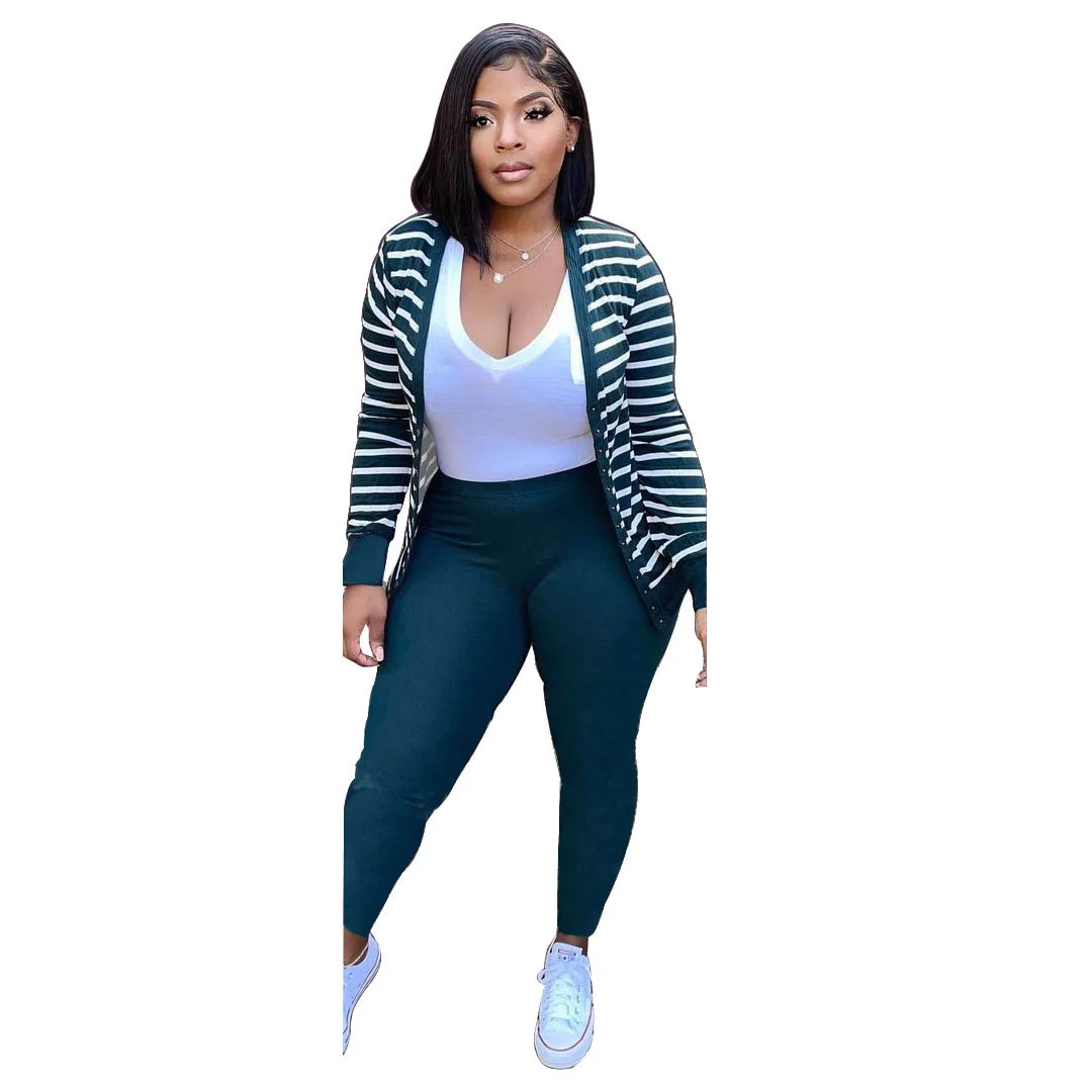 Zoctuo Legging Pant And Cardigan Shirts Set For Women Excluding Vest Two 2 Piece Striped Trousers Suit Casual Autumn Outfit Sets
Zoctuo Legging Pant And Cardigan Shirts Set For Women Excluding Vest Two 2 Piece Striped Trousers Suit Casual Autumn Outfit Sets