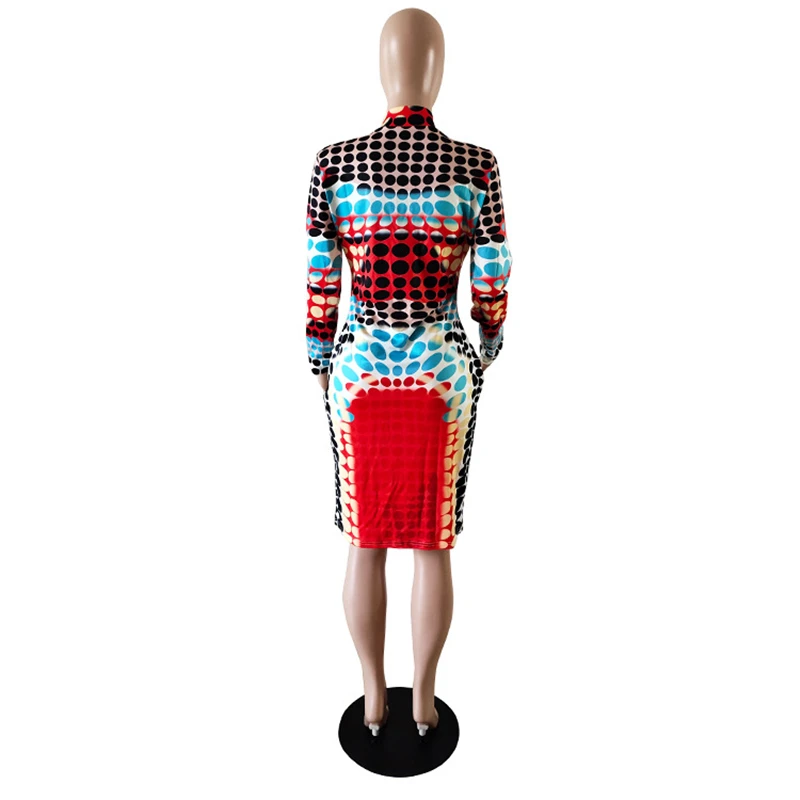 Big Women Plus Size Dress High Waist Stand Collar Office Ladies Geometric Elegant Short Vintage Dress Bulk Items Wholesale Lots 
Big Women Plus Size Dress High Waist Stand Collar Office Ladies Geometric Elegant Short Vintage Dress Bulk Items Wholesale Lots