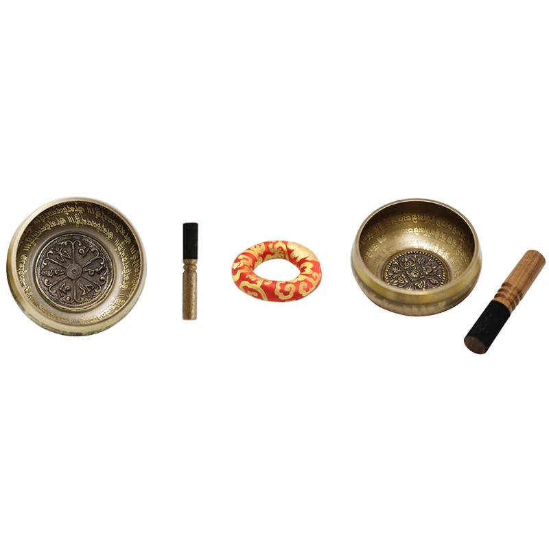Tibetan Singing Bowls Meditation Set,Sound Chanting Bowl with Mallet Handcrafted in Nepal for Healing and Mindfulness
Tibetan Singing Bowls Meditation Set,Sound Chanting Bowl with Mallet Handcrafted in Nepal for Healing and Mindfulness